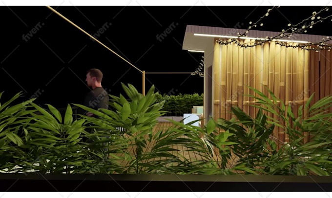 3d interior design restaurant, cafe, bar, lounge, and spa by